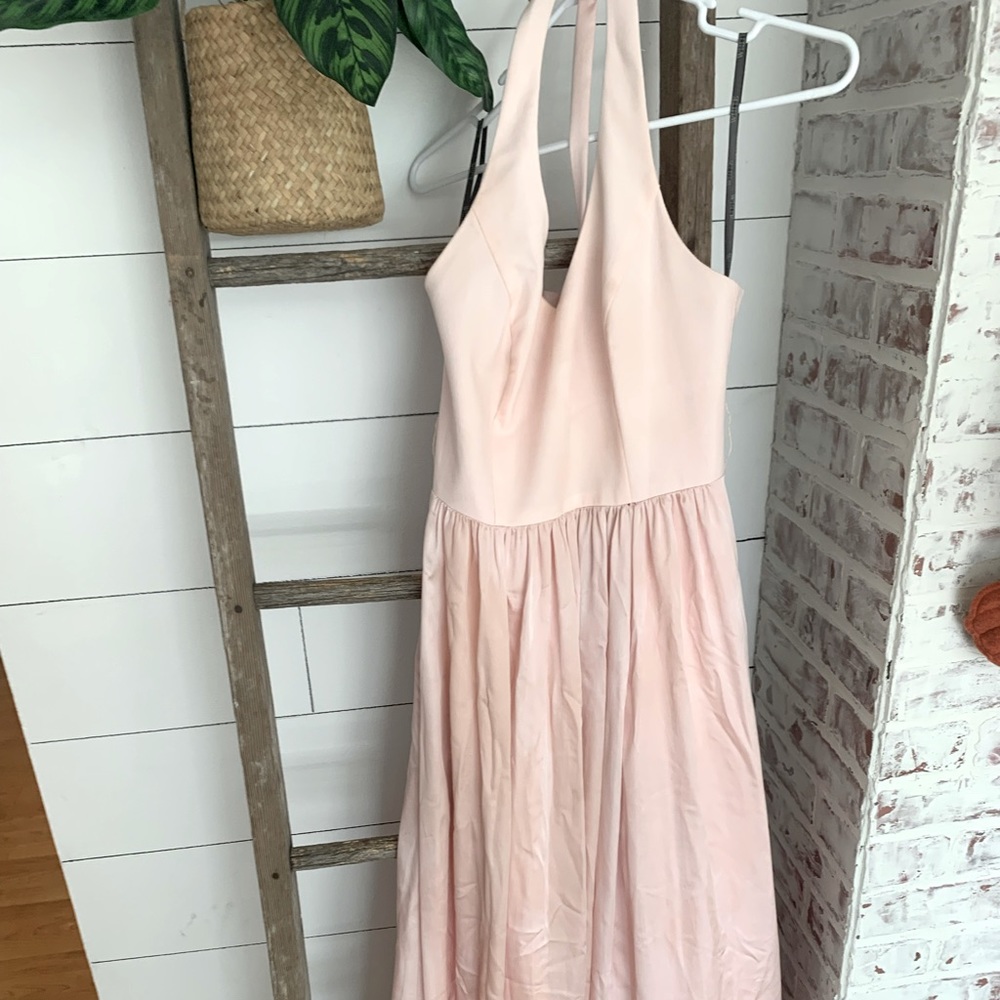 Vera wang pink bridesmaid dress